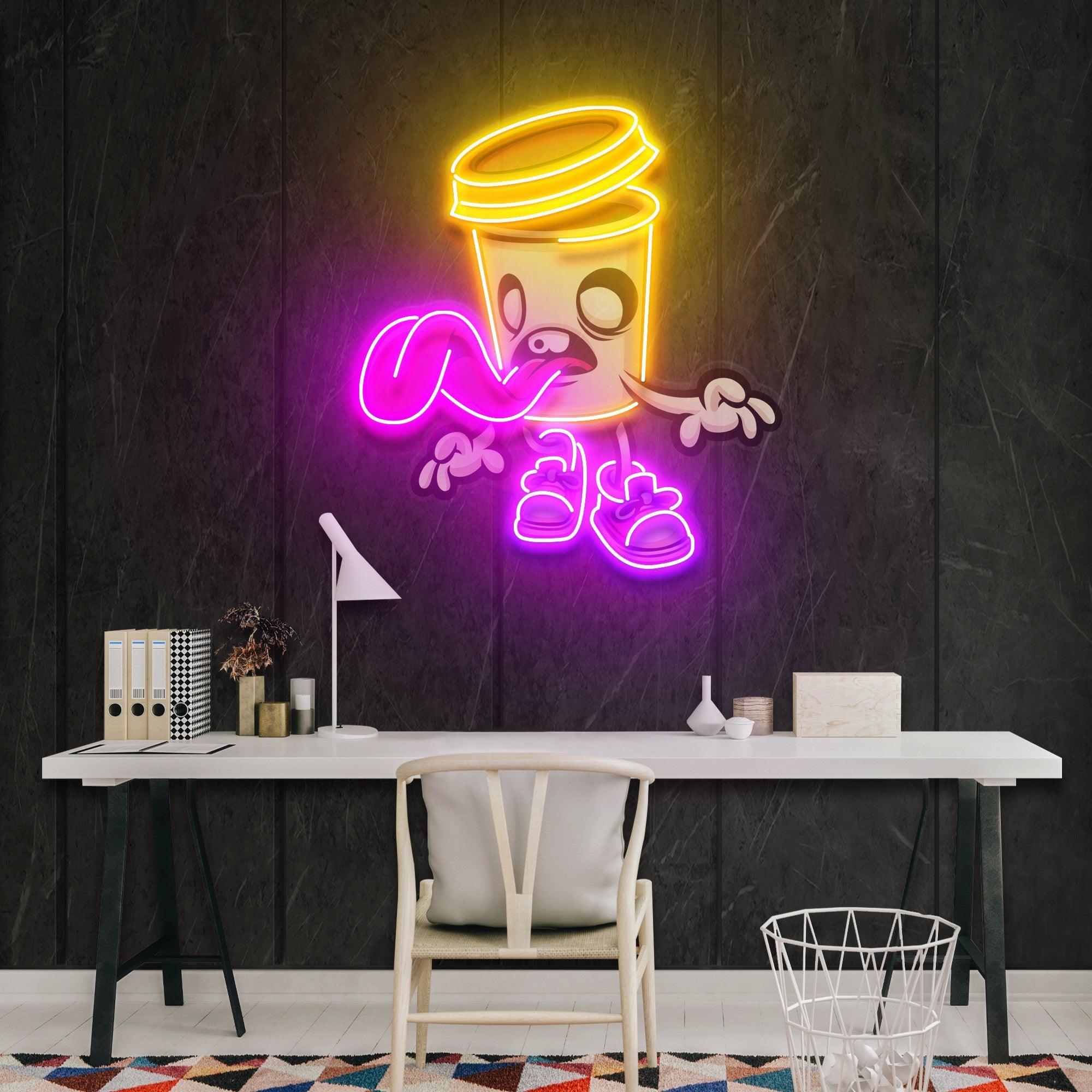 Zombie Cup Artwork Led Neon Sign Light - Neonbir