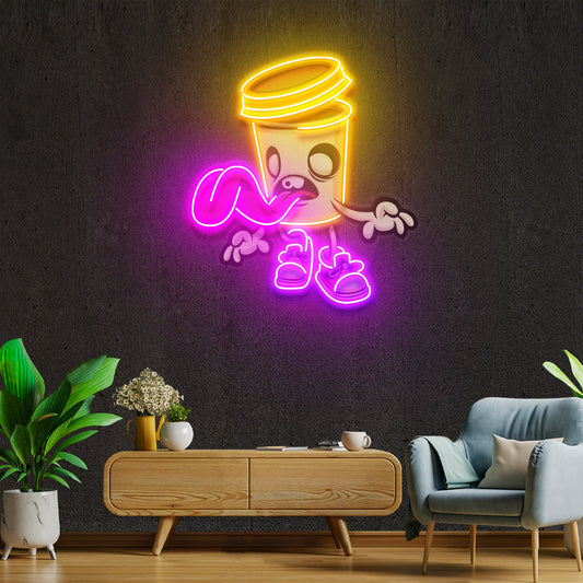 Zombie Cup Artwork Led Neon Sign Light - Neonbir