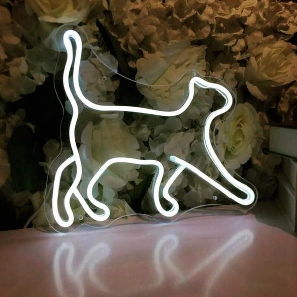 Kedi Figürü Neon Dekor